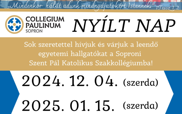 Nyílt nap!